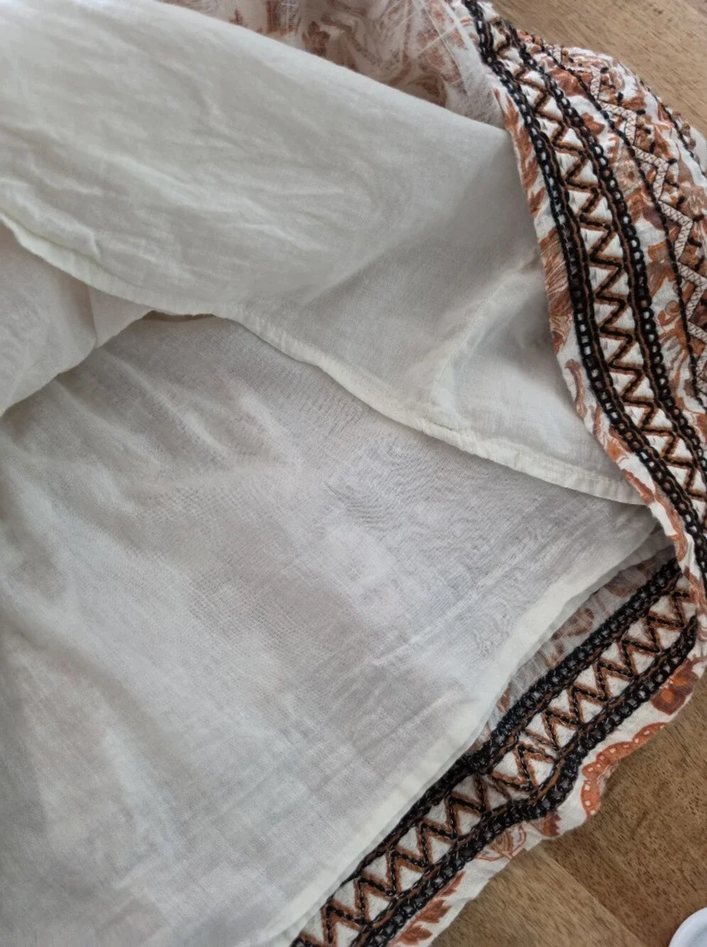 By Anthropologie Puff-Sleeve Babydoll Blouse Size Large